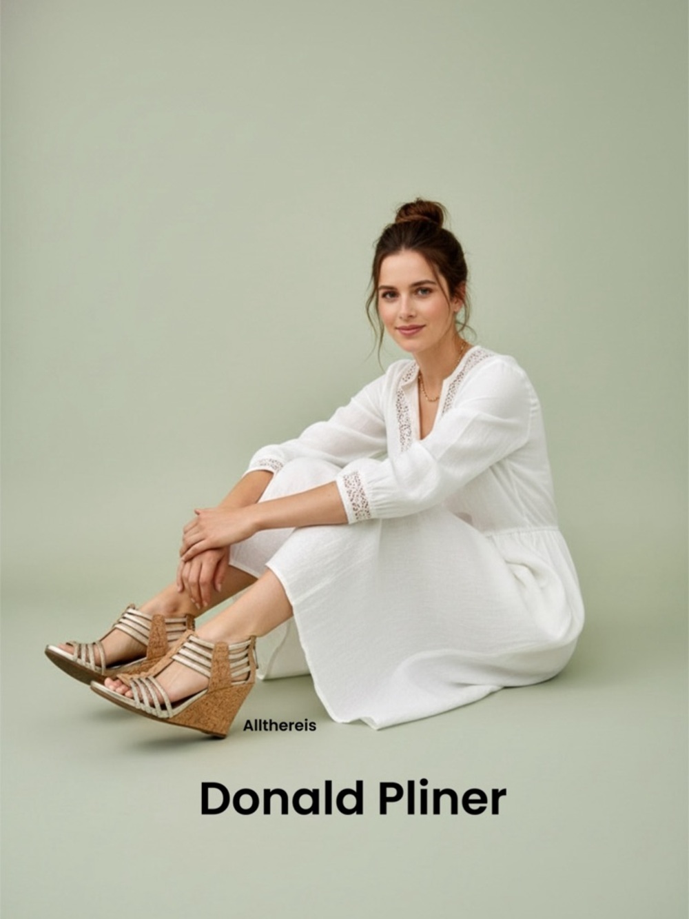 Donald Pliner wedge sandals Ginnie CDSO sz  7